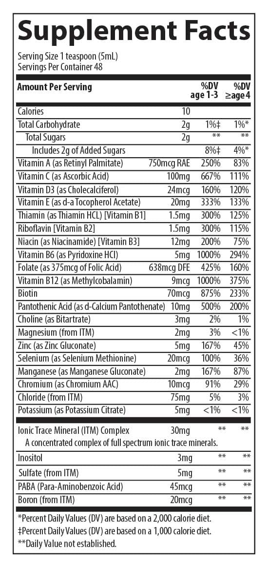 Trace Minerals - Kid's Multi - 8 fl oz