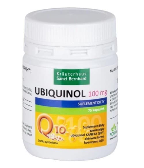 Kräuterhaus Sanct Bernhard - Ubiquinol Kaneka Qh - 75 Caps – Kräuterhaus Sanct Bernhard förpackning