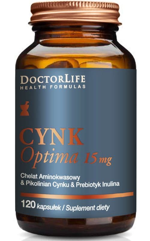 Doctor Life - Zinc Optima - 120 Caps – Doctor Life förpackning