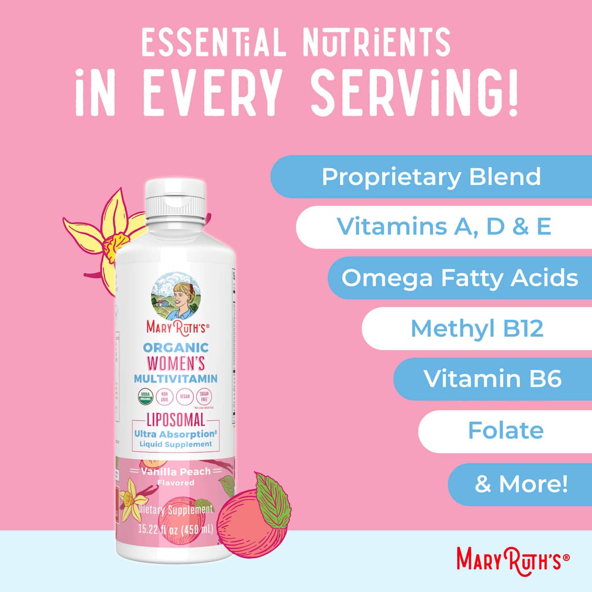 MaryRuth's - Organic Women's Multivitamin - 450 ml