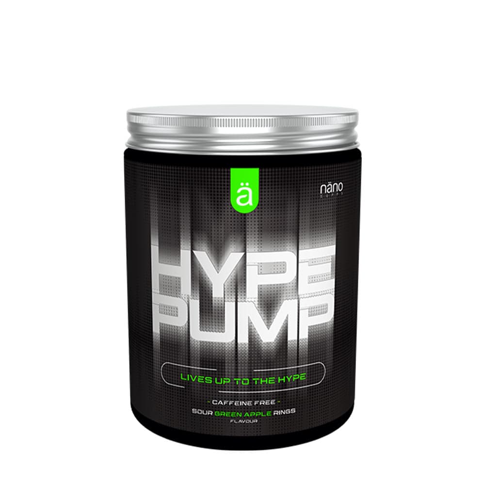 Nanosupps - HYPE Pump Preworkout Booster, Sour Green Apple Rings - 420g