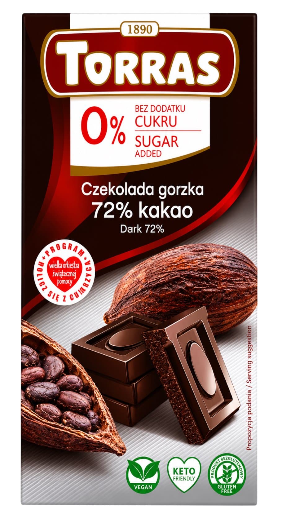 TORRAS - Dark Chocolate – Torras förpackning