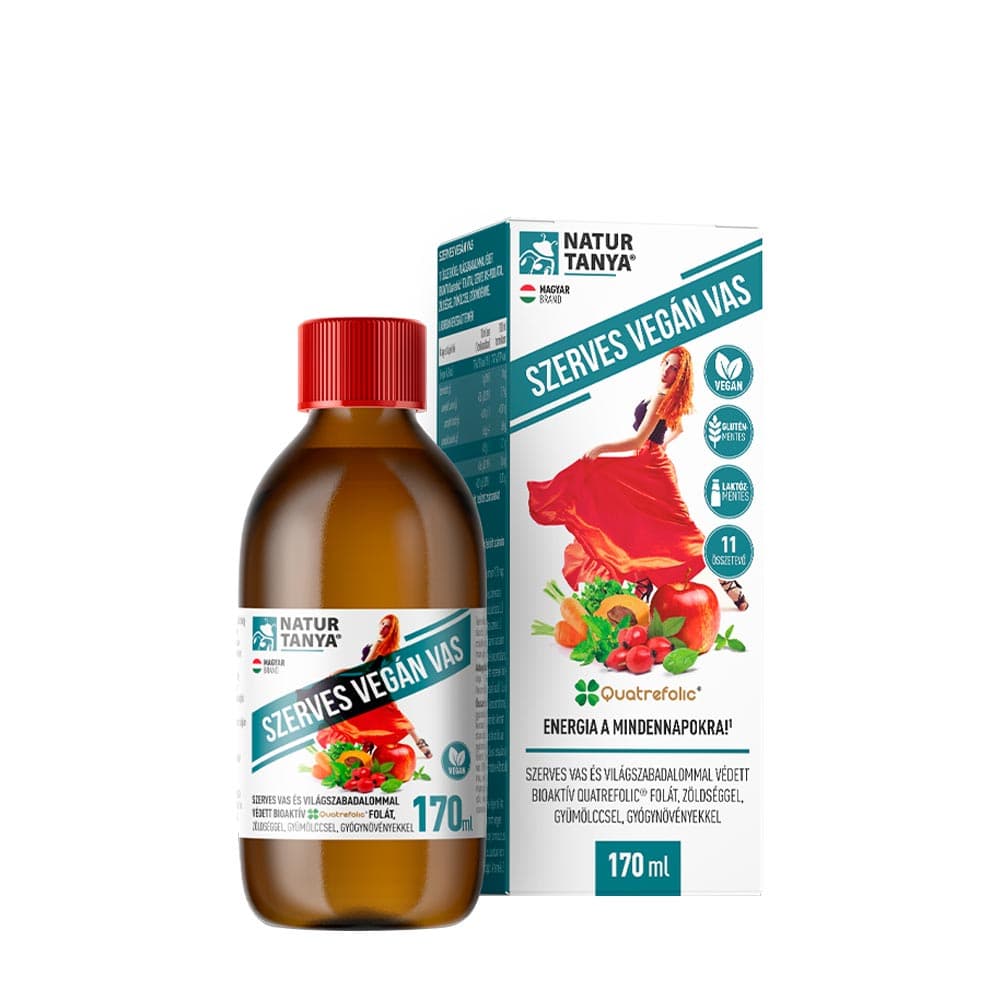 Natur Tanya - Organic Vegan Iron Syrup - 170ml – Natur Tanya förpackning