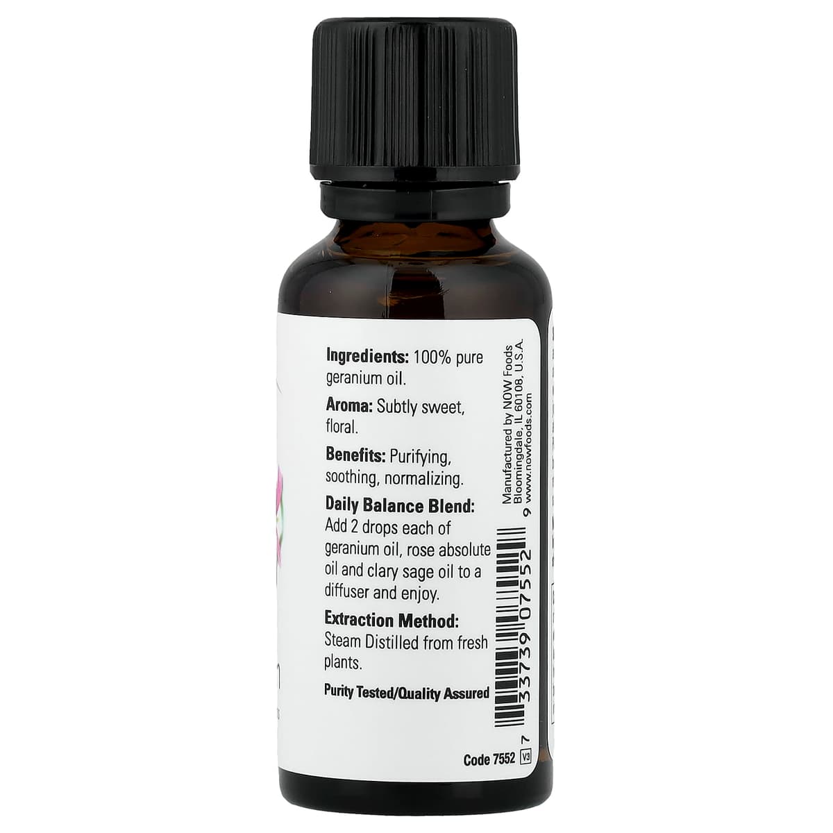 NOW Foods - Geranium Essential Oil - 30ml