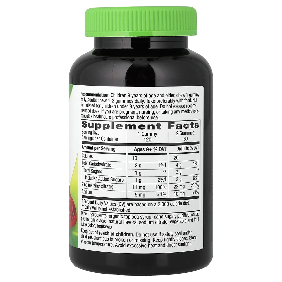 Nature'S Way - Zinc Gummies (Mixed Berry - 120 Gummies