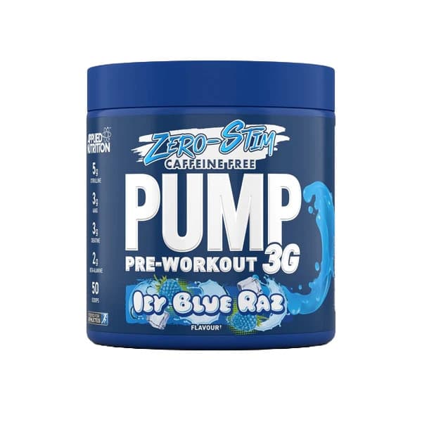 Applied Nutrition - Pre-Workout Powder Icy Blue Raspberry 375g – Applied Nutrition förpackning