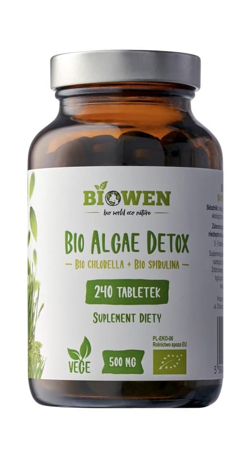 Biowen - Bio Algae Detox - 240 Tabs – Biowen förpackning