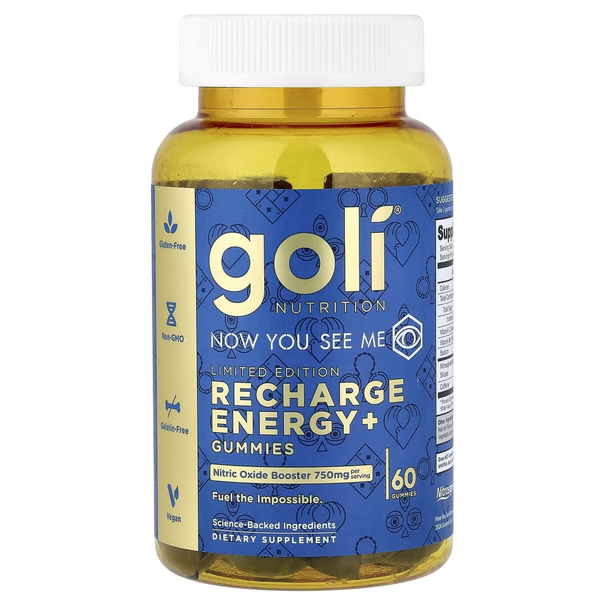 Goli Recharge Energy Gummies - 60 Gummies