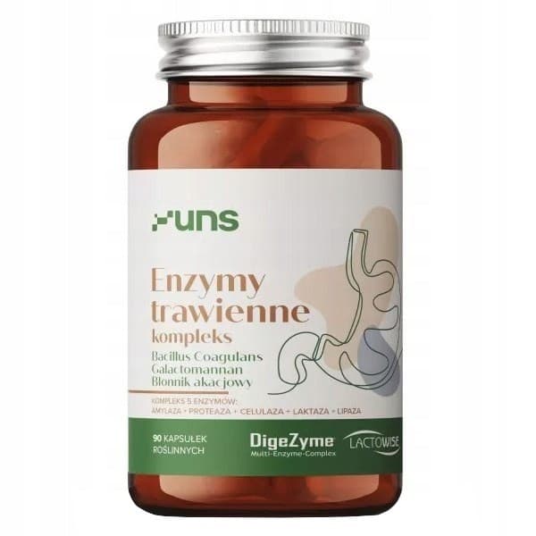UNS - Digestive Enzymes Complex - 90 Caps – UNS förpackning