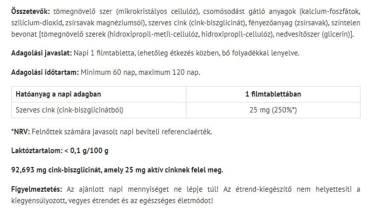 Natur Tanya - Zinc Bisglycinate - 60 Tabs