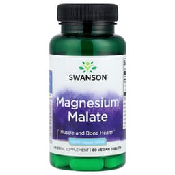 Swanson - Magnesium Malate, 150mg Elemental Magnesium - 60 Tabs