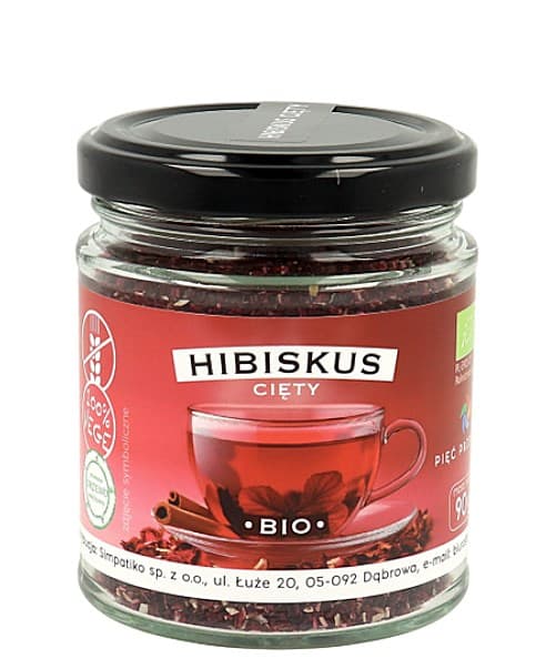 Pięć Przemian - Hibiscus - Herbal Tea - 90g – Pięć Przemian förpackning