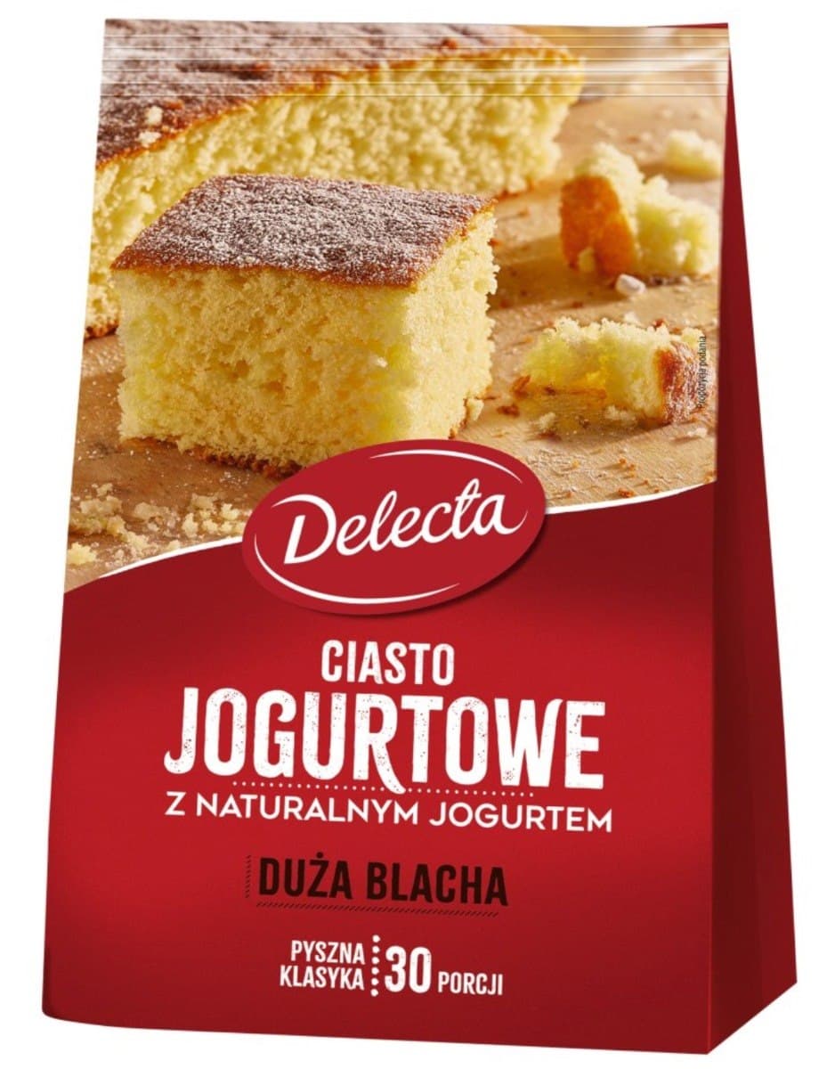 Delecta - Yogurt Cake - 640g (Large Tray) – Delecta förpackning