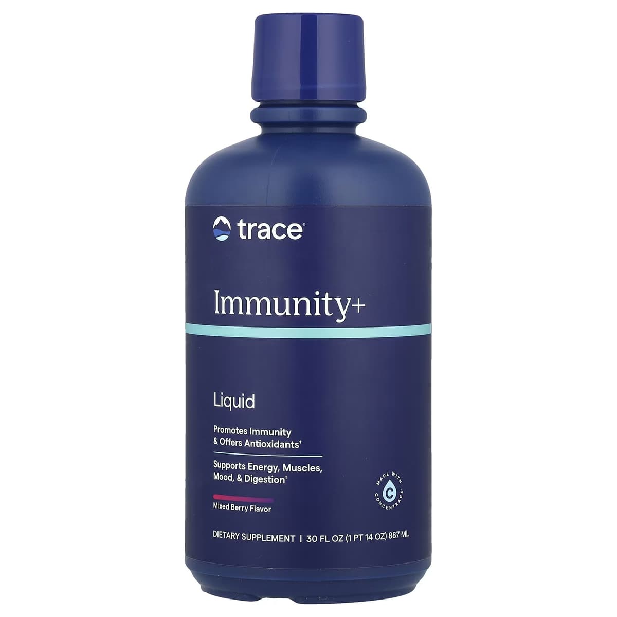 Trace Minerals Liquid Immunity - Mixed Berry - 30oz