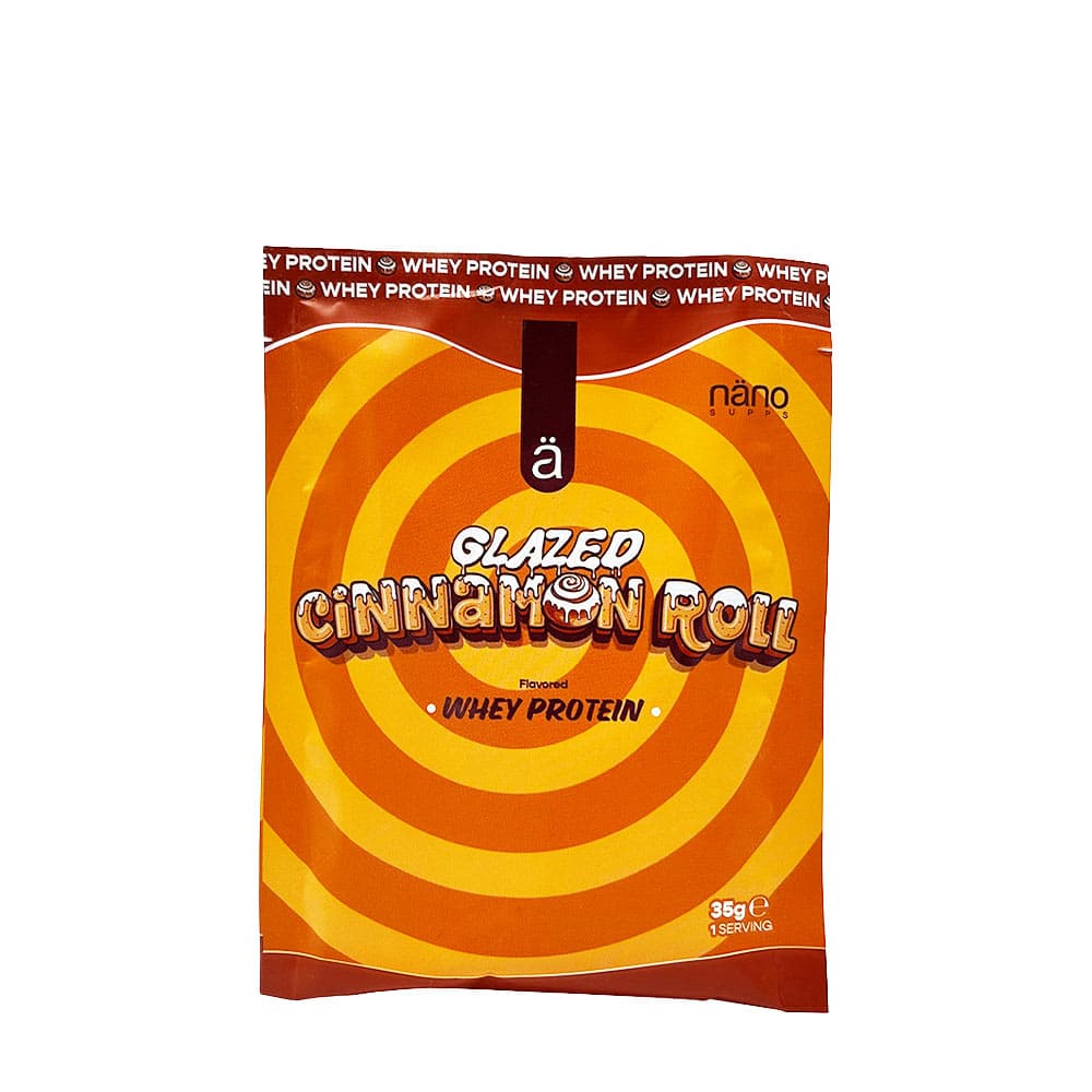 Nanosupps - Whey Protein Glazed Cinnamon Roll – Nanosupps förpackning