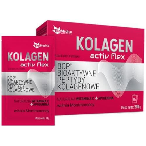 Eka Medica - Kolagen Activ Flex - 210g (21 x 10g sachets) – Eka Medica förpackning