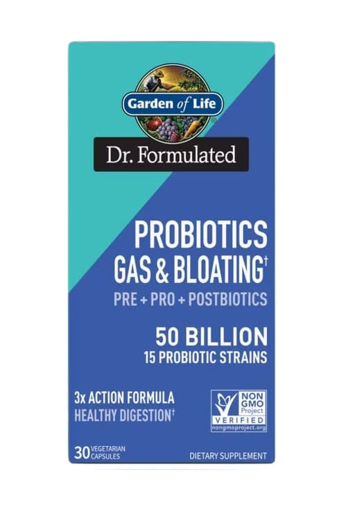Garden Of Life - Dr. Formulated Probiotics Gas & Bloating - 30 Vcaps – Garden Of Life förpackning