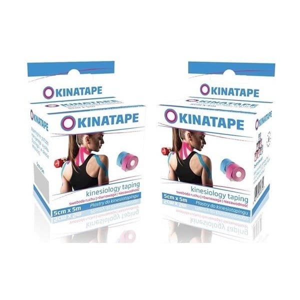 Kinatape - Kinesio Taping (5m x 5cm) kolor czarny - 5cm x 5m