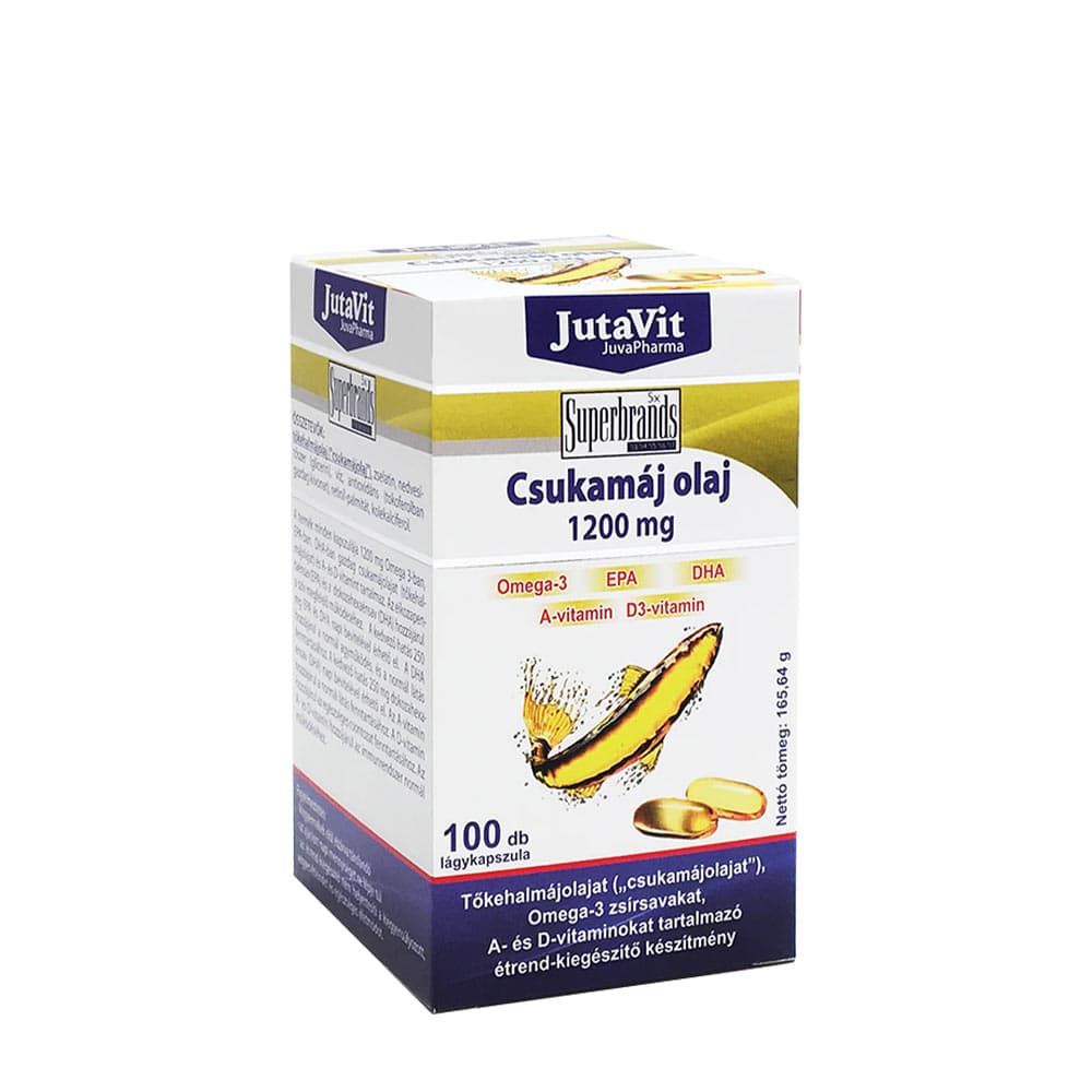 Jutavit - Cod Liver Oil - 100 Db (100 Caps) – Jutavit förpackning