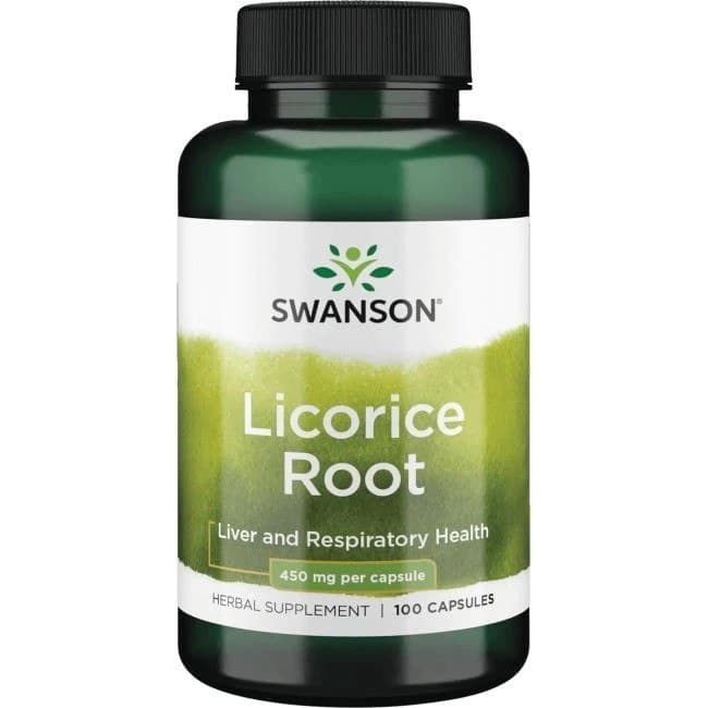 Swanson - Licorice Root - 100 Caps – Swanson förpackning
