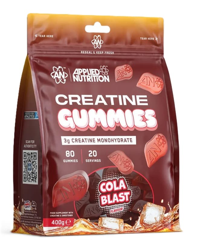 Applied Nutrition Creatine Gummies – Applied Nutrition förpackning