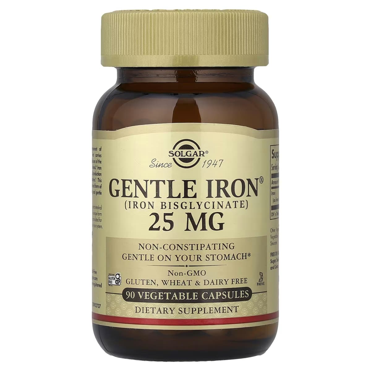 Solgar - Gentle Iron® - 25mg, 90 Caps