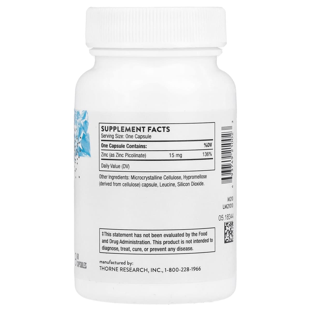Thorne - Zinc Picolinate - 60 Caps
