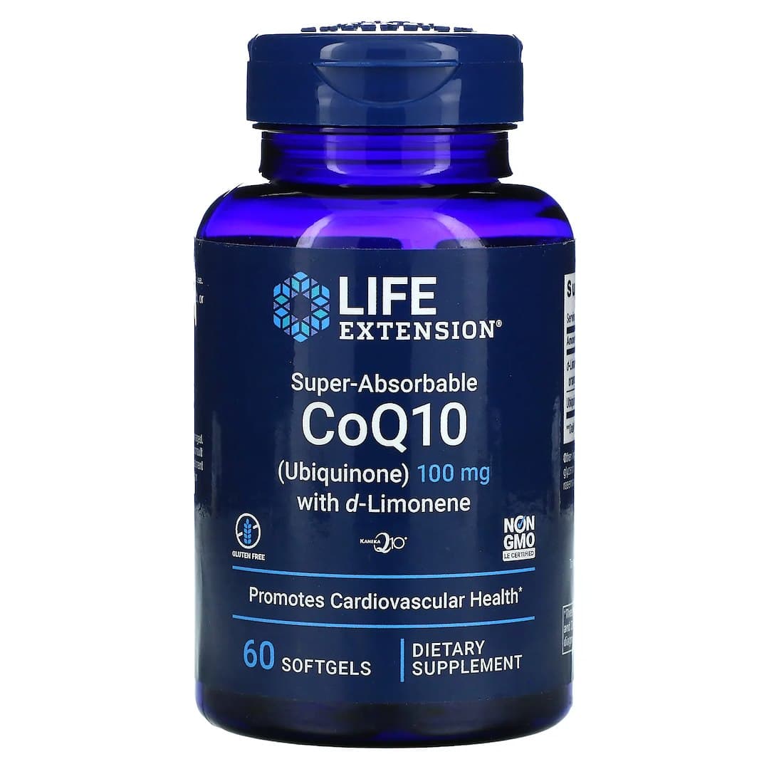Life Extension - CoQ10 Ubiquinone With D-Limonene 100mg - 60 Sgels – Life Extension förpackning