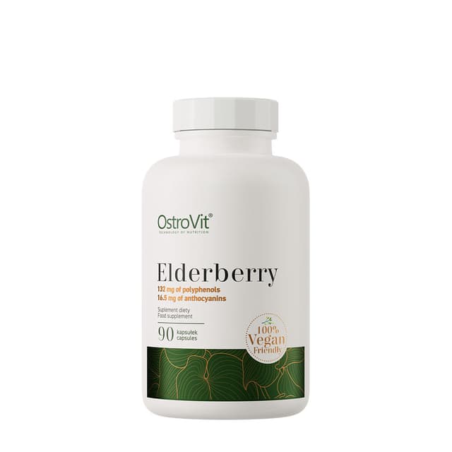 Ostrovit - Elderberry Veggie - 90 Vcaps (KORT DATUM 2026-10-24) – OstroVit