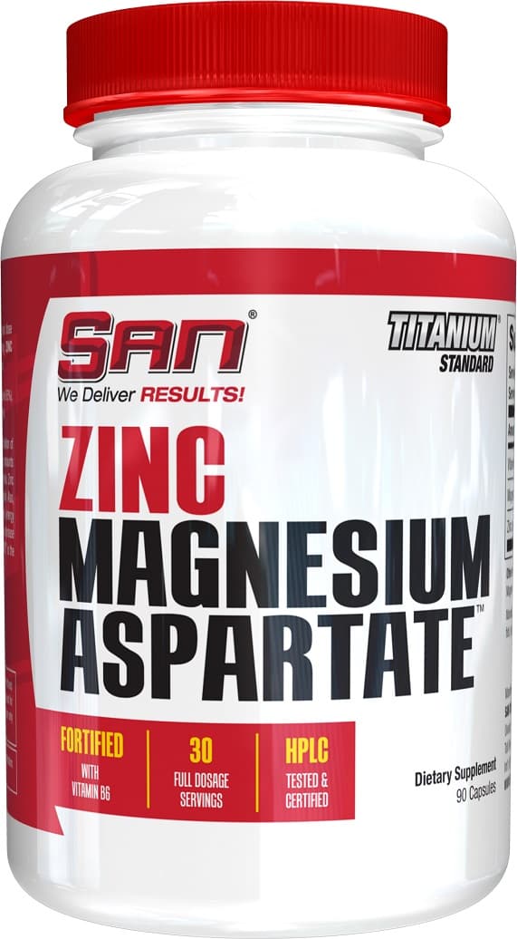 San - Zinc Magnesium Aspartate - 90 Caps – San förpackning