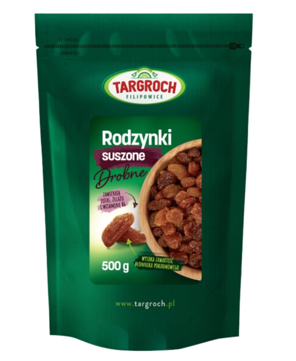 Targroch Rodzynki 500 g – Targroch förpackning