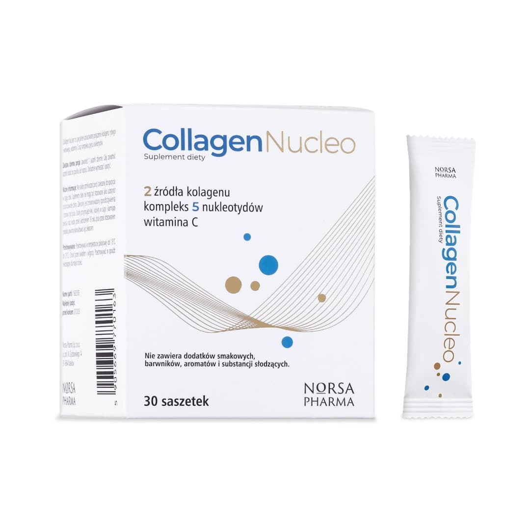 Norsa Pharma - Collagen Nucleo - 30 sachets (KORT DATUM 2026-09-30) – Norsa Pharma förpackning