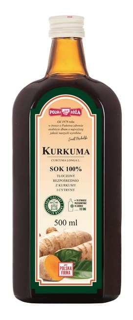 Polska Róża - Turmeric Juice 100% 500ml No Added Sugar