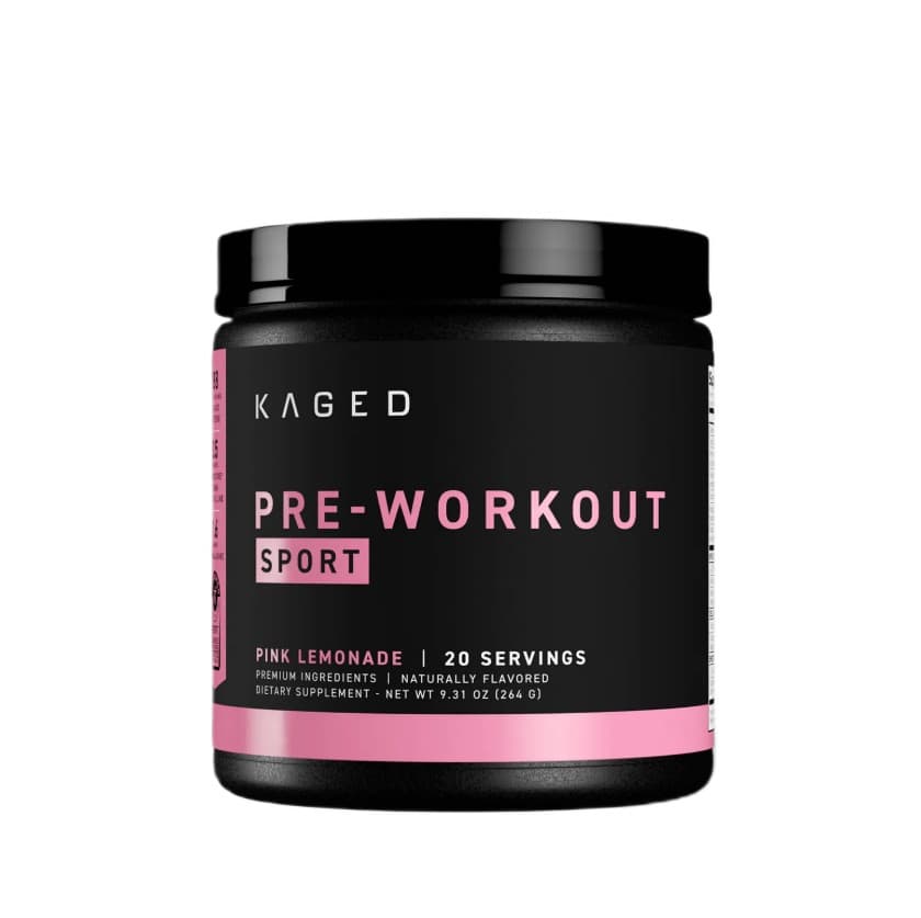 Pre-Workout Sport, Pink Lemonade - 264g – Kaged Muscle pakkaus
