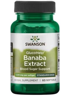 Swanson - Glucohelp Banaba Extract - 60 Sgels