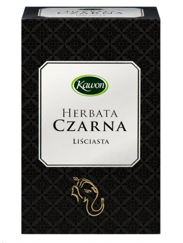 Kawon - Black Leaf Tea - 80g – Kawon förpackning