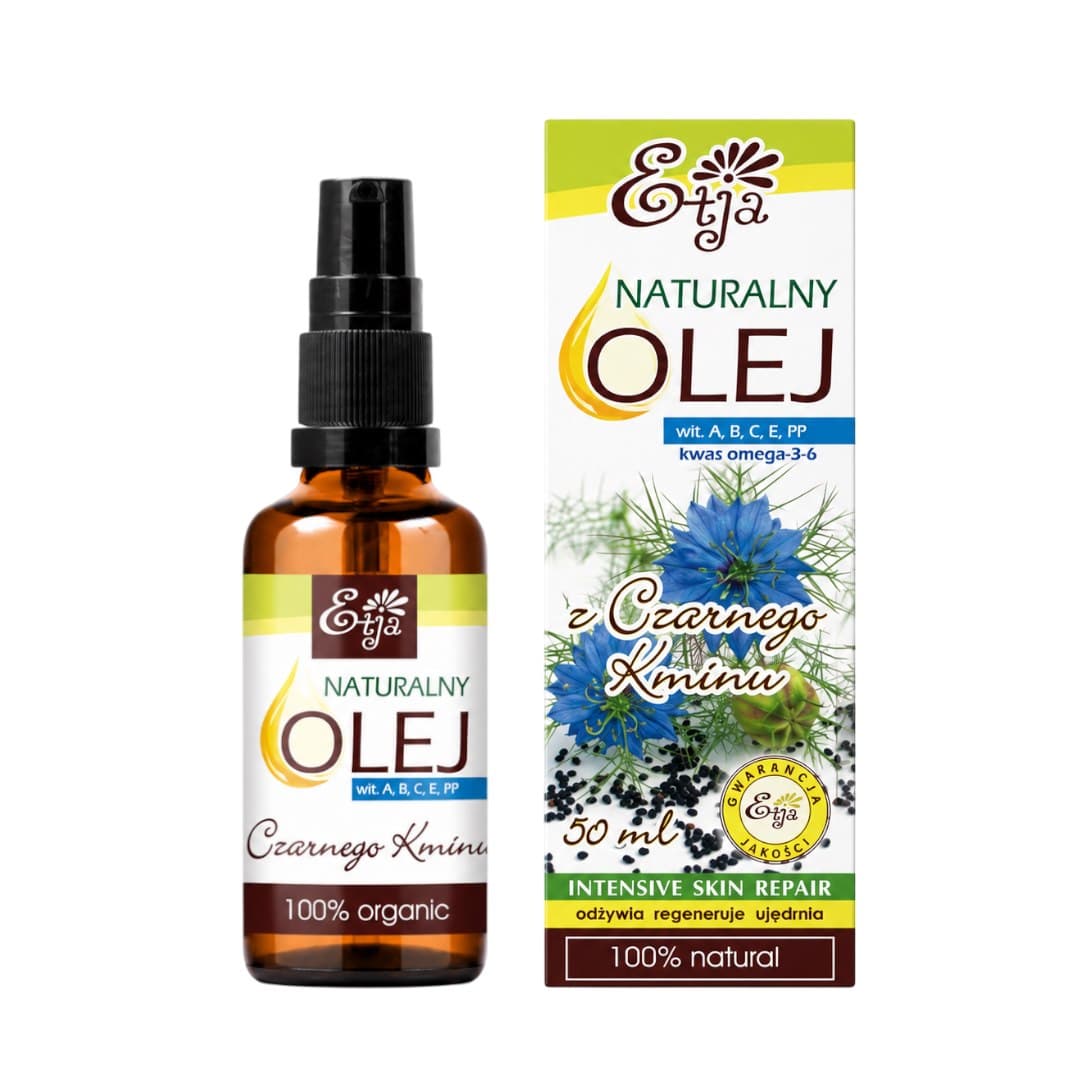 Etja Olej Z Czarnego Kminu 50ml – Etja förpackning