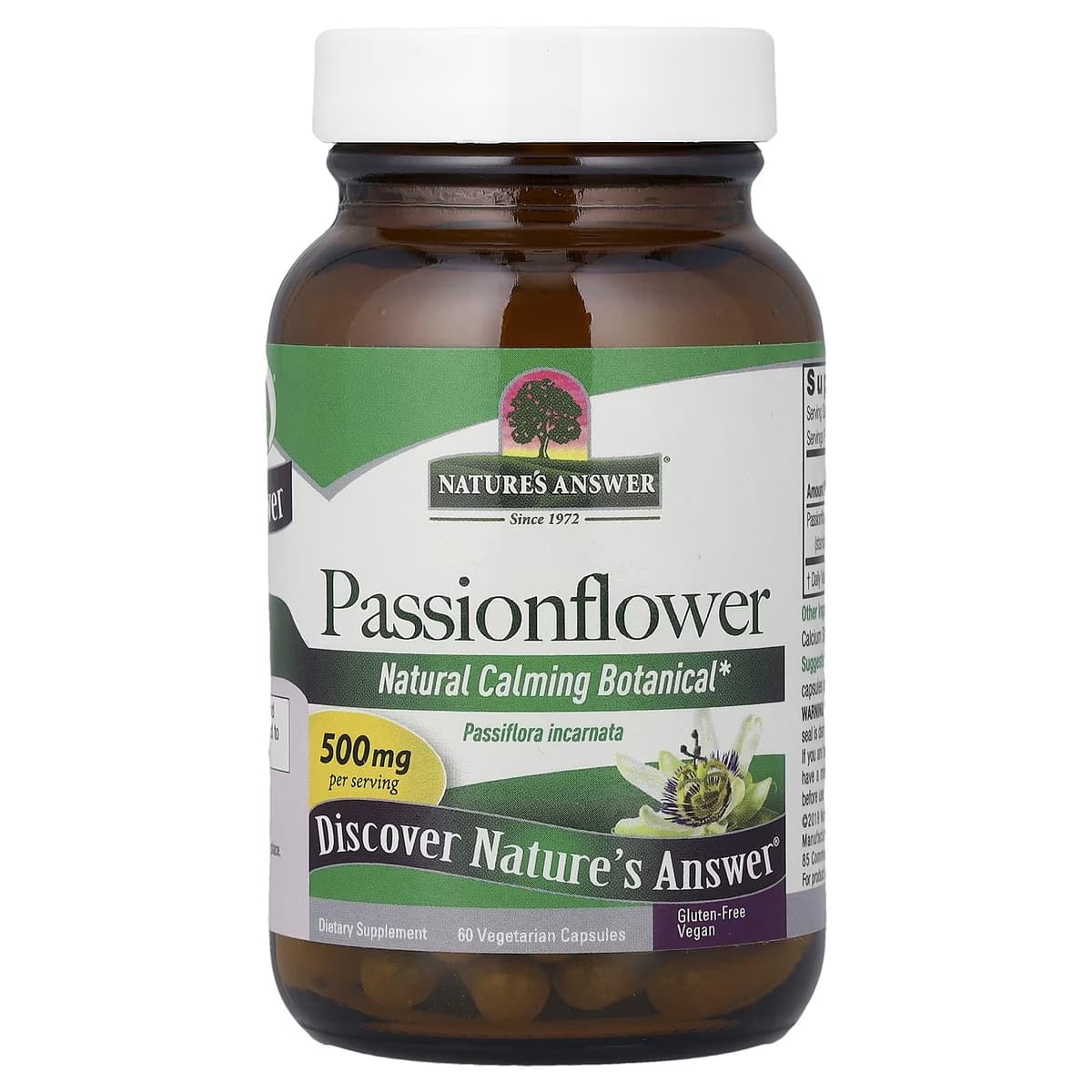 Nature's Answer - Passionflower - 60 Vcaps