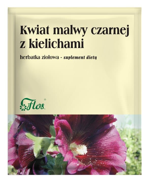 Flos - Black Mallow Flower With Calyxes - 50g – Flos förpackning