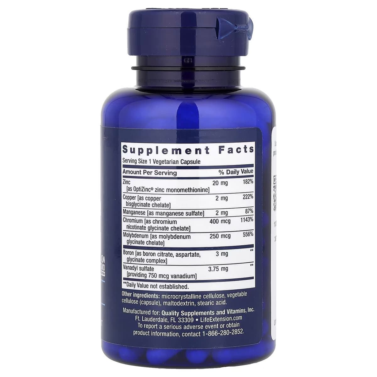 Life Extension - Only Trace Minerals - 90 Kapselia