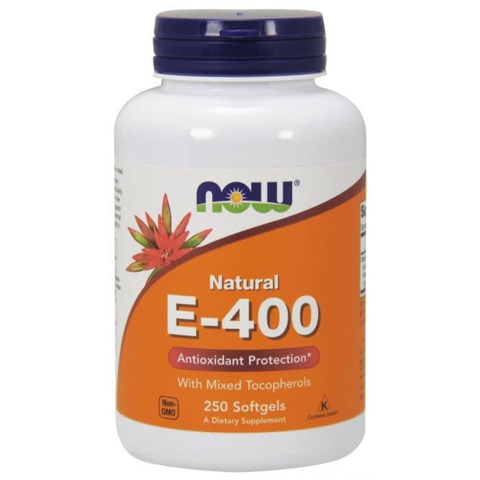 NOW Foods - E-400 - 250 Sgels – NOW Foods förpackning