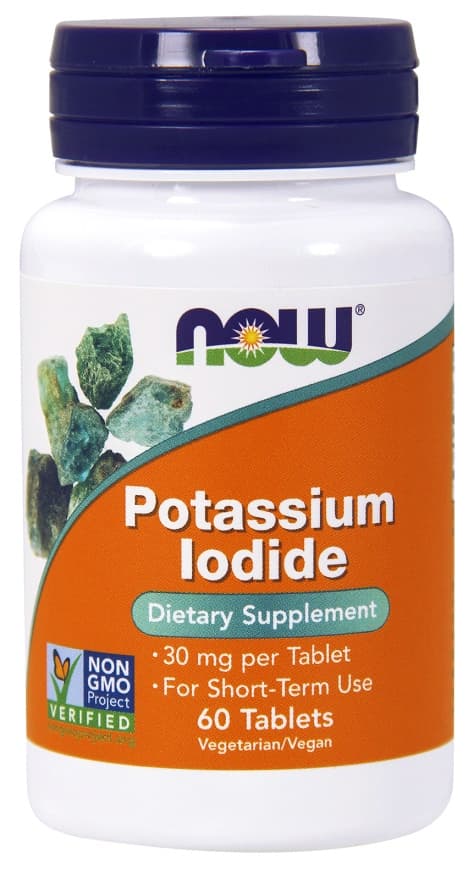 Now Foods - Potassium Iodide - 60 Tabs – NOW Foods förpackning