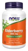NOW Foods - Elderberry 500mg - 120 Kapsler