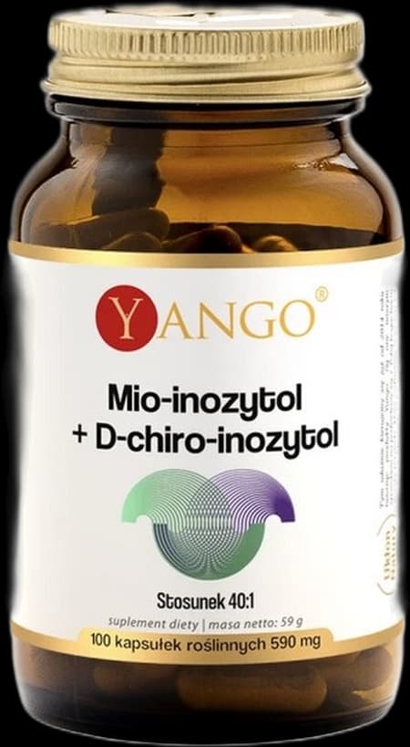 Yango - Myo-Inositol + D-Chiro-Inositol - 100 Caps – Yango förpackning