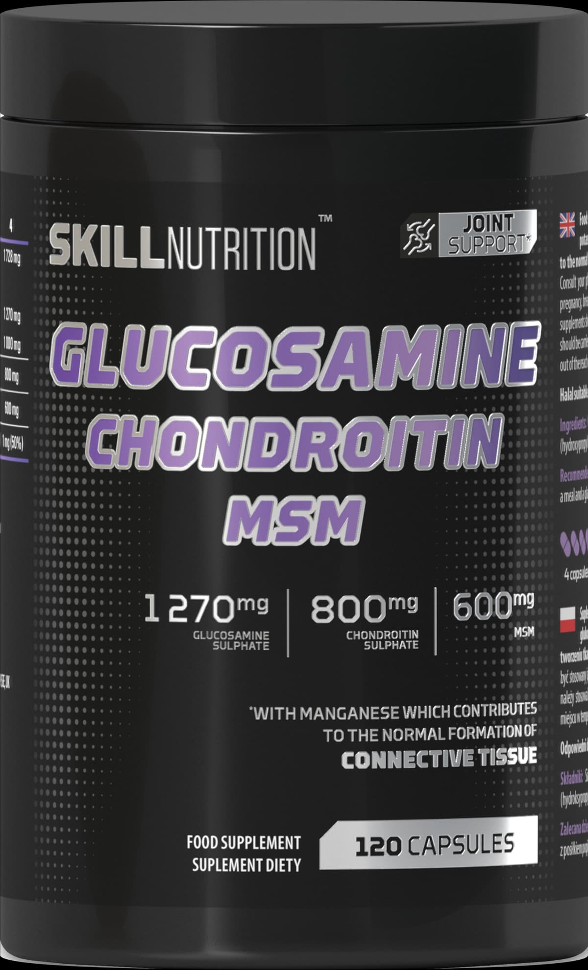 Skill Nutrition - Glucosamine Chondroitin MSM – Skill Nutrition förpackning