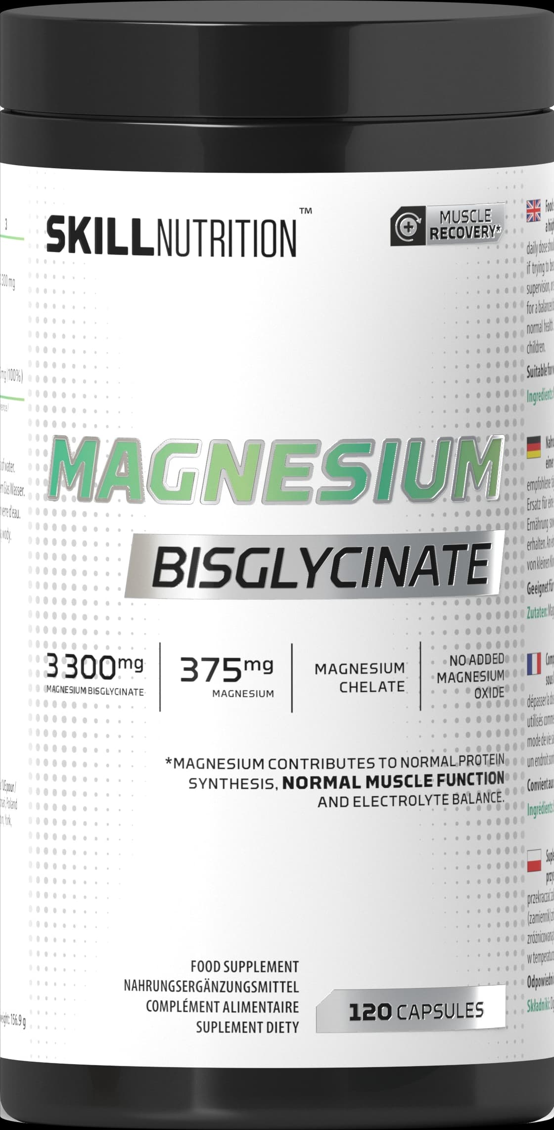 Skill Nutrition - Magnesium Bisglycinate – Skill Nutrition förpackning