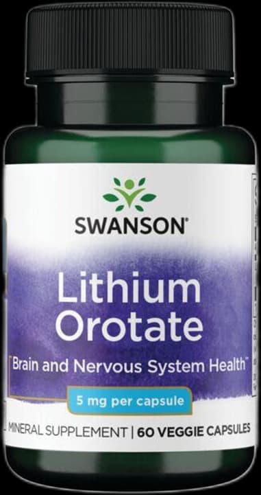Swanson - Lithium Orotate - 60 Vcaps – Swanson förpackning