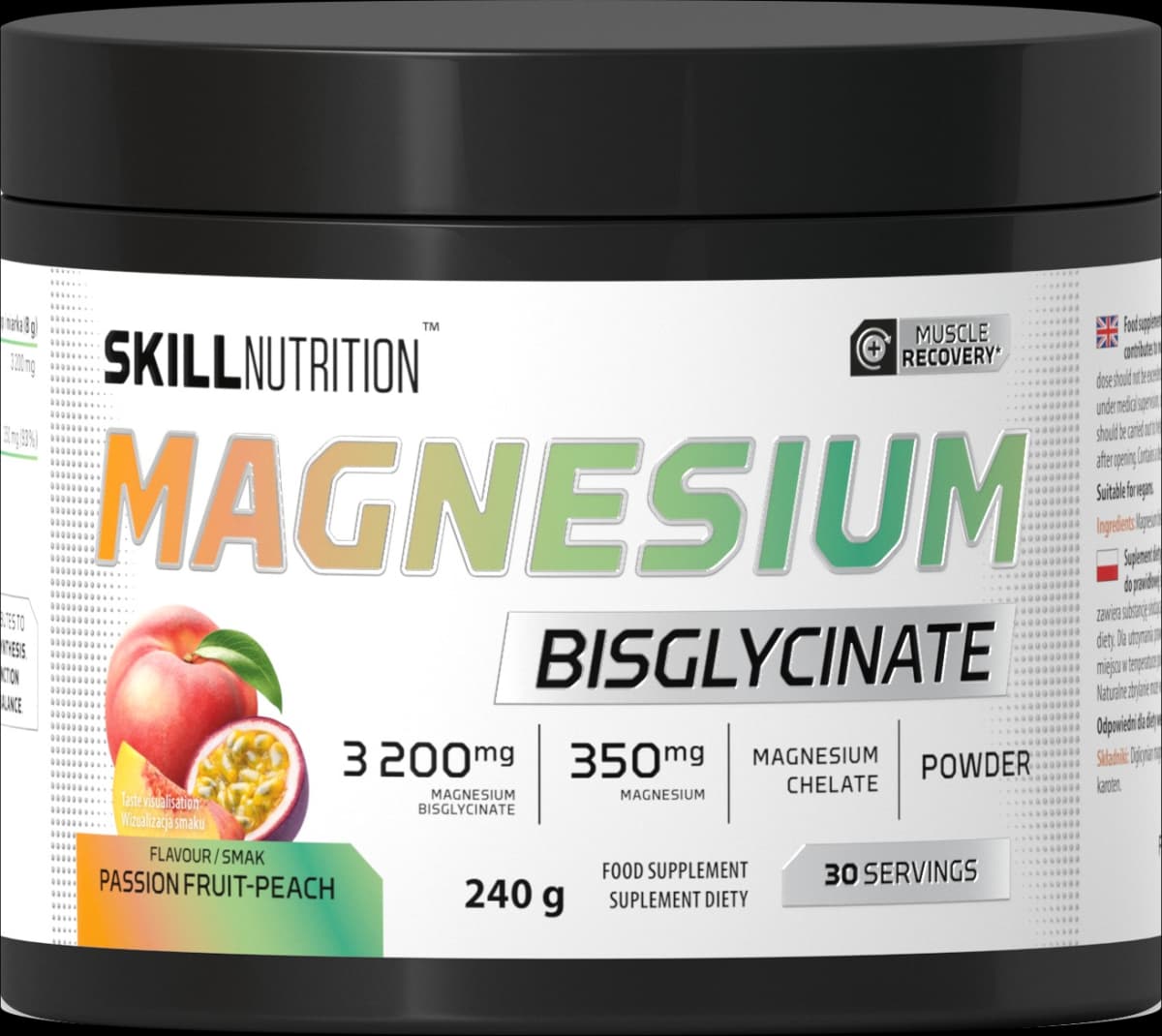 Skill Nutrition - Magnesium Bisglycinate – Skill Nutrition förpackning