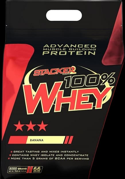 Stacker2 100% Whey – Stacker2 förpackning