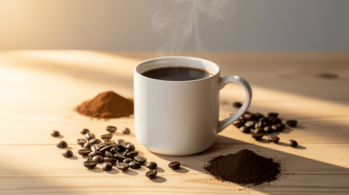 Koffein – Komplett guide 2026: effekter, dosering och hälsa